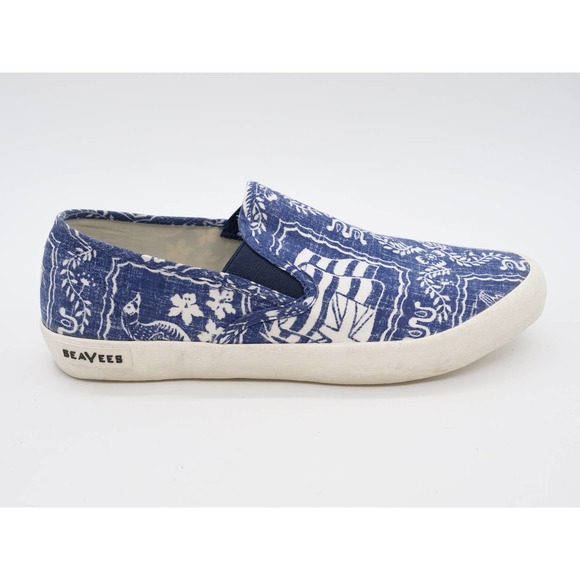 Seavees Slip On Shoes Mens 8 Reyn Spooner Baja Blue Casual Low Top Sneaker - Picture 4 of 11